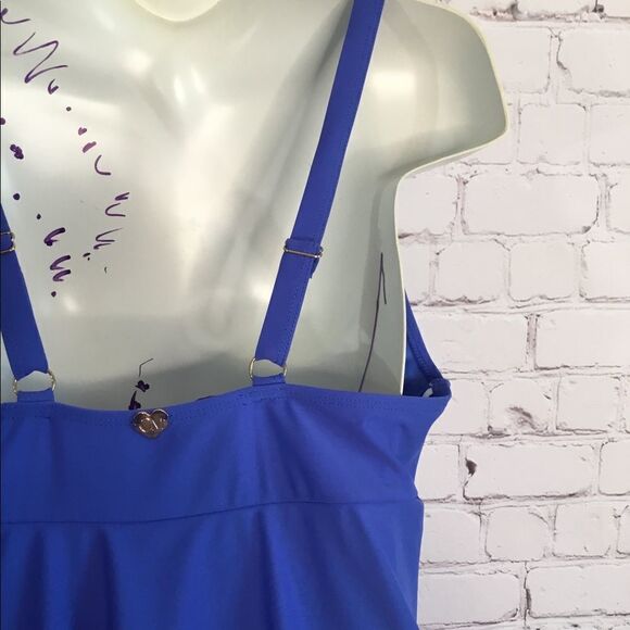 Catherine Malandrino One Piece Swim Dress Swim Bathing Suit Lilac Small NEW‎ - Picture 9 of 11